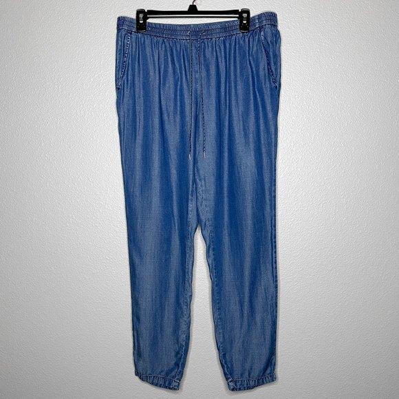 Catherine Pants Slip On Draw String Elastic Waistband  Size Large - Picture 2 of 9